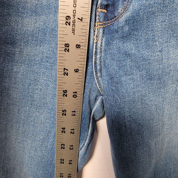 Just Black Double Button Straight Blue Jeans 29 Made in USA - Picture 7 of 8